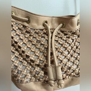 Marta Ponti beige leather bag shoulder bag